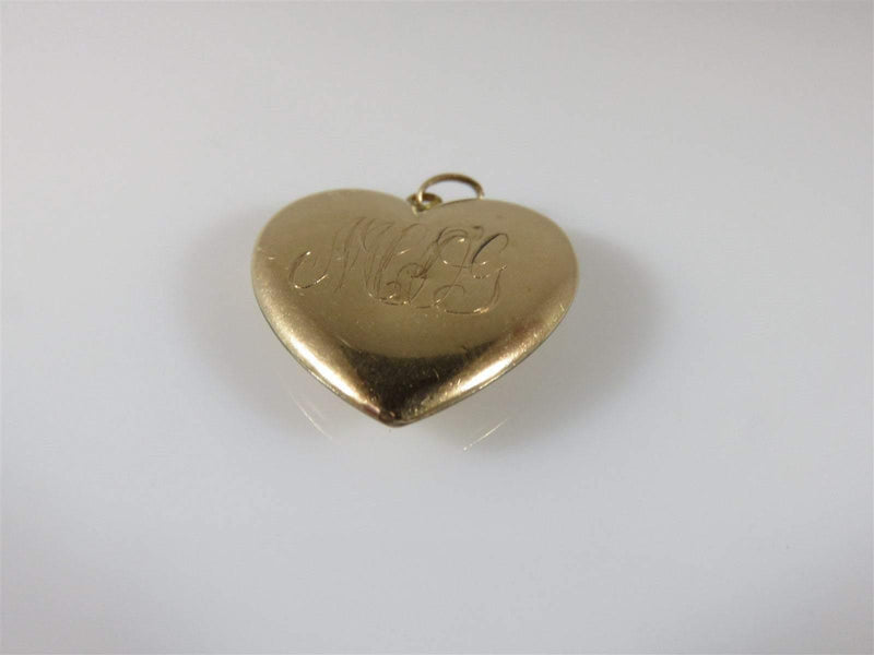 Victorian 10K Yellow Gold 4 gram Rough Cut Diamond Heart Pendant Charm - Just Stuff I Sell