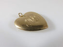 Victorian 10K Yellow Gold 4 gram Rough Cut Diamond Heart Pendant Charm - Just Stuff I Sell