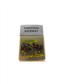 Vintage Brown & Bigelow Wind Master Gold Silver Saratoga Raceway New York - Just Stuff I Sell