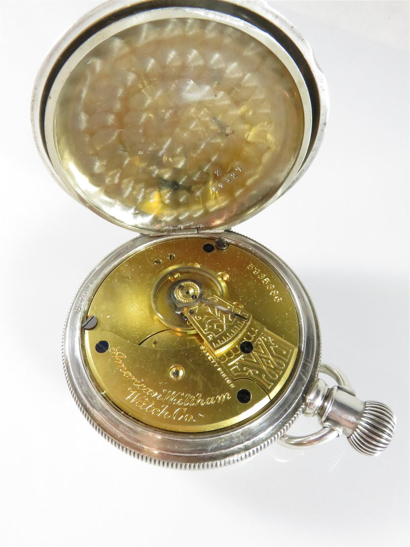 Waltham Watch 7J 18S Fahys Coin Silver Fancy Double Hunter Case No 1 Model 1883 - Just Stuff I Sell