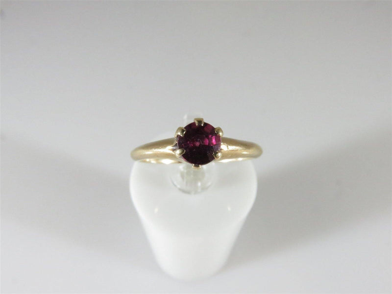 4.3mm Round Cut Pink OMC Tourmaline Solitaire Engagement Ring 10K Gold Size 5.5 - Just Stuff I Sell