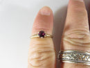 4.3mm Round Cut Pink OMC Tourmaline Solitaire Engagement Ring 10K Gold Size 5.5 - Just Stuff I Sell