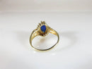 10K Gold Marquise Cut Blue Sapphire Cocktail Ring Size 6 1/2 - Just Stuff I Sell
