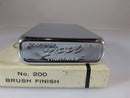 1962 Zippo Lighter Unfired Employee Gift Vertical Line High Polish Chrome - Just Stuff I Sell