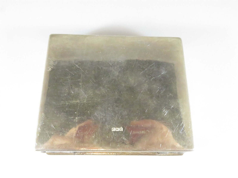 Circa 1946/7 Egyptian 800 Silver Cigarette Case Islamic Decorated 128 Grams - Just Stuff I Sell