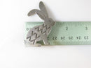 Vintage Stamped Sterling Silver Navajo Style Figural Rabbit Pin Unsigned - Just Stuff I Sell