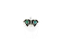 Cute, Petite Double Heart w/Jade Stone Sterling Silver Size 6.5 - Just Stuff I Sell