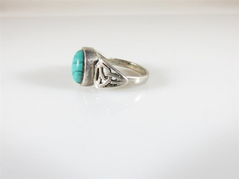 Sterling Silver and Malachite Ring Women's Size 6.5 - Just Stuff I Sell