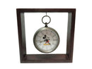 Vintage Mickey Mouse Disney Pocket Watch Clock in Shadow Frame - Just Stuff I Sell