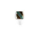 Size 11.5 925 Sterling Inlaid Malachite & Tiger Eye Mexico Men's Ring 925MC - Just Stuff I Sell