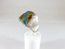 Size 11.5 925 Sterling Inlaid Malachite & Tiger Eye Mexico Men's Ring 925MC - Just Stuff I Sell