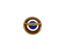 Vintage Northwest Airlines US Airmail 10K Top Diamond Enameled Lapel Pin — Clearance Items • 10K, Gold • Diamond — front view