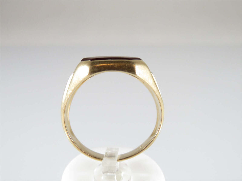 Antique Rosy Yellow Gold Men's Pinky Solitaire Ring Size 8.5 - Just Stuff I Sell