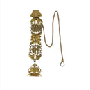 Gold Washed Lions Head Pocket Watch Chain & Watch Fob - Just Stuff I Sell