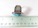 Men's Sterling Silver Turquoise Solitaire Statement Biker Ring Size 10.5 - Just Stuff I Sell