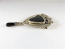 Vintage Sterling VH Vernon Haskie Bull Bear Onyx Navajo Brooch Pin Pendant - Just Stuff I Sell