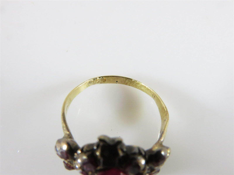 Georgian 16-18K Gold Cabochon Ruby Figural Moth Ring Size 5.5 For Restoration - Just Stuff I Sell