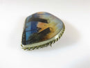 Artisan Hand Painted Shell Brooch of London Bridge Signed K.M. 96, Outstanding! - Just Stuff I Sell