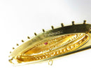 Late Victorian 1894 Cheshire England 15K Gold Diamond Ruby Cased Brooch Signed - Just Stuff I Sell