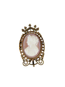 Women's Gold Filled Victorian Era Cameo Pendant, Brooch, Pendant Watch Brooch - Just Stuff I Sell