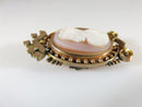 Women's Gold Filled Victorian Era Cameo Pendant, Brooch, Pendant Watch Brooch - Just Stuff I Sell