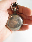 1870 Illinois Currier Key Wind 18S Fahys Coin Silver Double Hunter Case No 1 - Just Stuff I Sell
