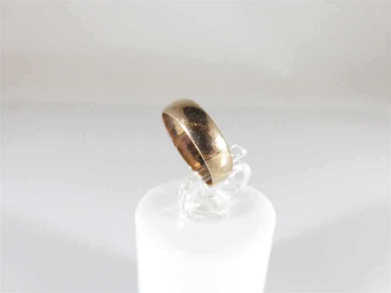 Victorian Childs Ring Size 1 10K Gold 3.75mm Tapered Wide Band - Just Stuff I Sell