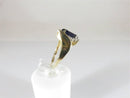 10K Gold Marquise Cut Blue Sapphire Cocktail Ring Size 6 1/2 - Just Stuff I Sell