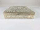 Circa 1946/7 Egyptian 800 Silver Cigarette Case Islamic Decorated 128 Grams - Just Stuff I Sell