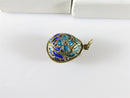 Sterling Silver Gold Washed Enameled Paste Faberge Egg Charm American Russian Co - Just Stuff I Sell