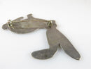 Vintage Stamped Sterling Silver Navajo Style Figural Rabbit Pin Unsigned - Just Stuff I Sell