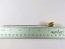 Antique 14K Balloon Melon Top 5 1/2" Long Hat Pin - Just Stuff I Sell