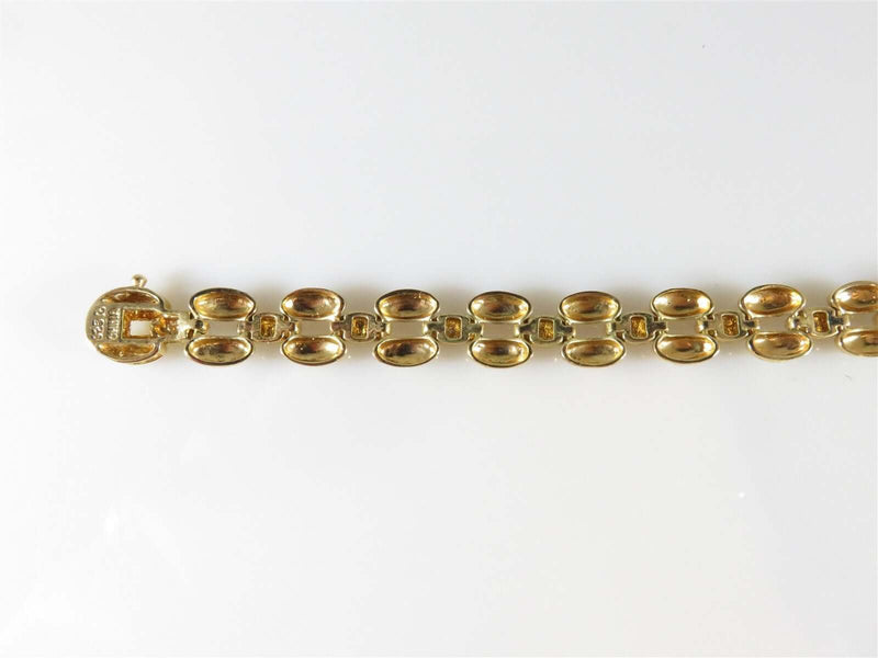 7" Gold Wash Sterling Silver Tennis Style Bracelet Hallmarked - Just Stuff I Sell