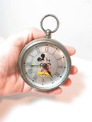 Vintage Mickey Mouse Disney Pocket Watch Clock in Shadow Frame - Just Stuff I Sell