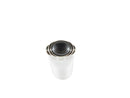 Polished Cabochon Hematite Sterling Silver Ring Size 6.5 — Mid Century • Sterling Silver, Silver — front view