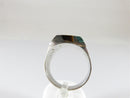 Size 11.5 925 Sterling Inlaid Malachite & Tiger Eye Mexico Men's Ring 925MC - Just Stuff I Sell