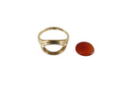 Vintage 10K Yellow Gold Womens Size 3 1/4 Setting with old Carnelian Stone — For Restoration • 14K, 10K — front view