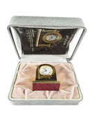 Bulova Miniature Clock B0504 Accurette Classic Arch Design - Just Stuff I Sell