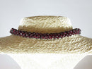 Fabulous 26" Natural Polished Burgundy Garnet Strung Bead Strand Necklace - Just Stuff I Sell