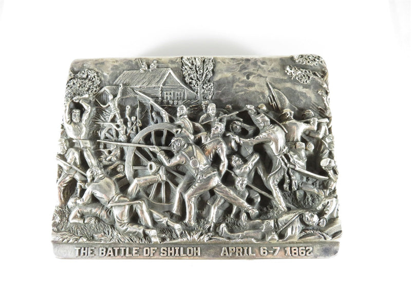 The Battle of Shiloh April 6-7 1862 Sterling Relief Plaque by Henryk Winograd - Just Stuff I Sell