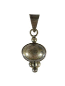 Vintage Mexico Pre-Eagle Sterling Silver Ball Pendant - Just Stuff I Sell
