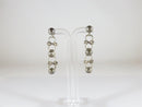 Vintage Stud/Dangle 1 7/8" high Tilo Signed Mexico Sterling Silver Earrings - Just Stuff I Sell