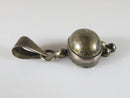 Vintage Mexico Pre-Eagle Sterling Silver Ball Pendant - Just Stuff I Sell