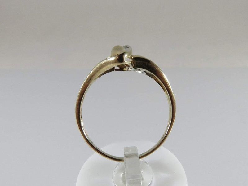 Women's 10K Yellow Gold & Baguette Diamond Ring Size 7.75 - Just Stuff I Sell