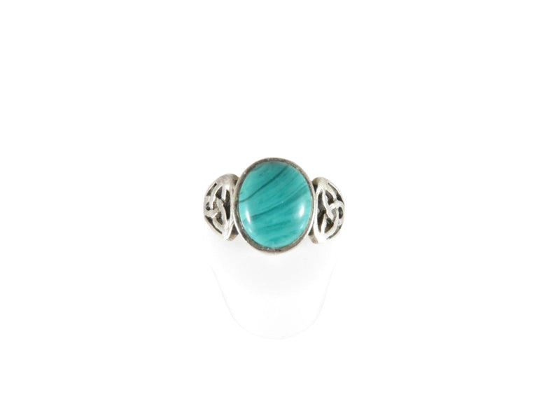 Sterling Silver and Malachite Ring Women's Size 6.5 - Just Stuff I Sell