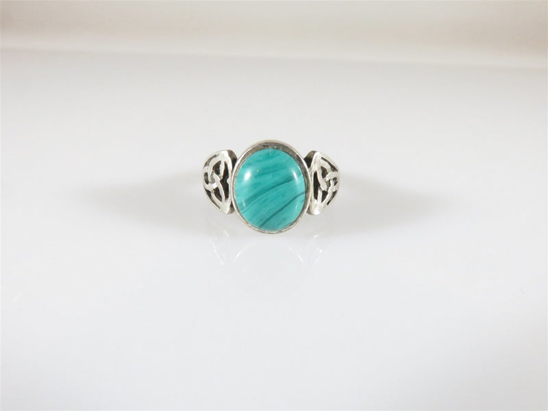 Sterling Silver and Malachite Ring Women's Size 6.5 - Just Stuff I Sell