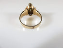 Antique 10K Rosy Yellow Gold Garnet & Pearl Victorian Wedding Ring Size 6 1/2 - Just Stuff I Sell