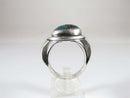 Antique Sterling Silver 3 Turquoise Handmade Men's Biker Ring Size 12 - Just Stuff I Sell