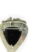 Vintage Sterling VH Vernon Haskie Bull Bear Onyx Navajo Brooch Pin Pendant - Just Stuff I Sell