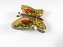 Vintage Sterling Mexico Pressed Flower Butterfly Brooch Scarf Pin - Just Stuff I Sell